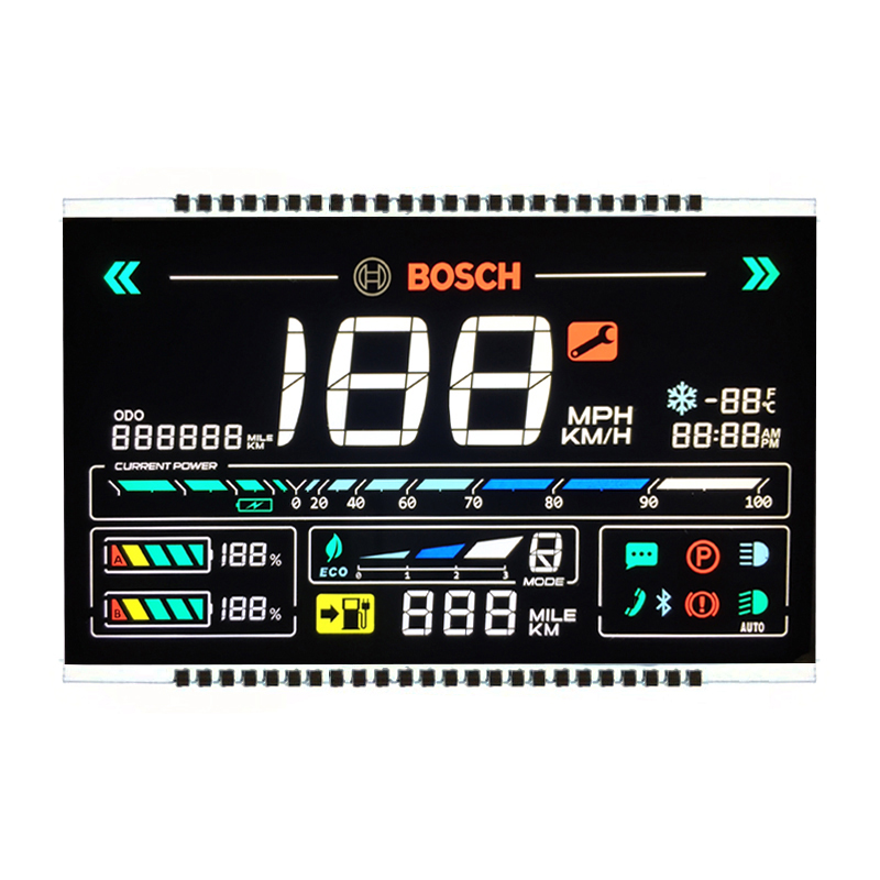 New energy vehicle VA process instrument panel LCD screen