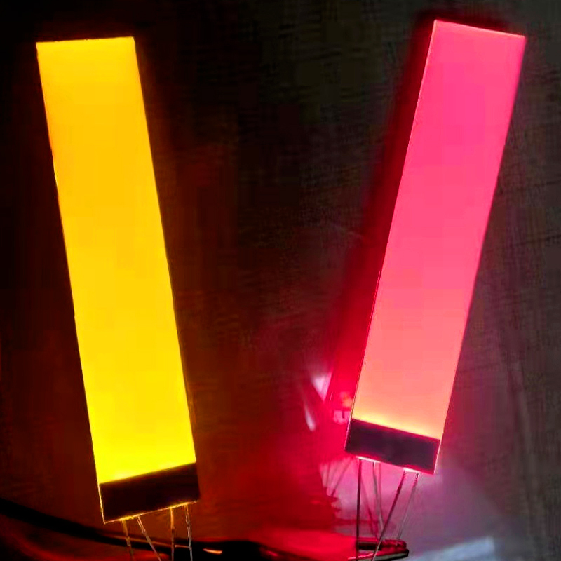 Yellow, red backlight